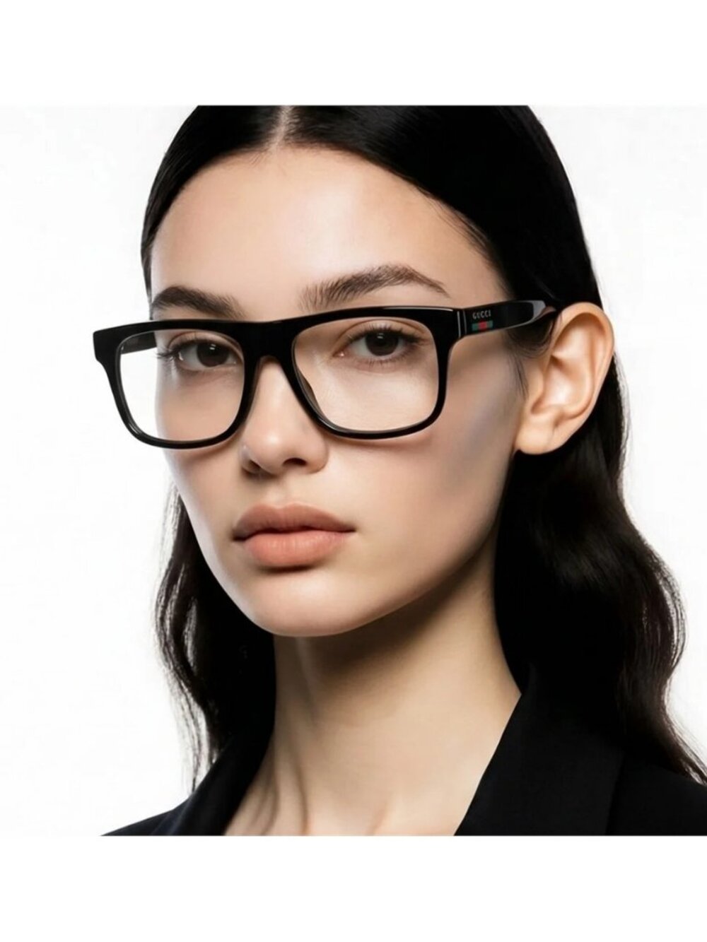 💯 Original GUCCI GG1117O FLAT TOP FRAMES IN BLACK